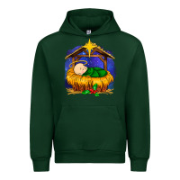 Forest Green baby jesus Urban Hoodie - MaliasSmallBusiness