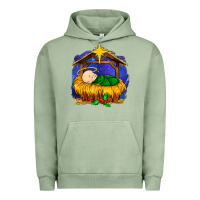 Pigment Oil Green baby jesus Urban Hoodie - MaliasSmallBusiness