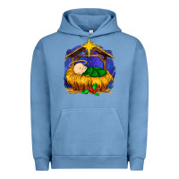Pigment Pebble Blue baby jesus Urban Hoodie - MaliasSmallBusiness