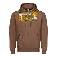 Chestnut watermelon mom license plate Zipper Hoodie - HRA Design Shop