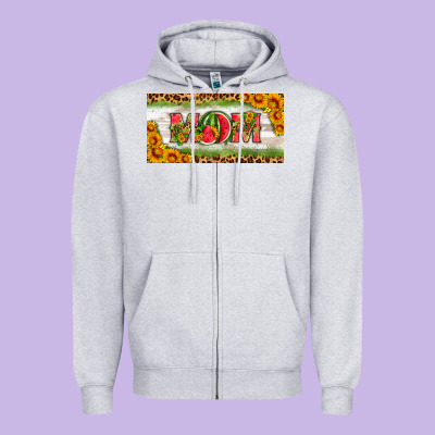 Watermelon Mom License Plate Zipper Hoodie Designed By Hra Design Shop