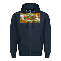 Navy watermelon mom license plate Zipper Hoodie - HRA Design Shop