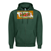 Sports Green watermelon mom license plate Zipper Hoodie - HRA Design Shop