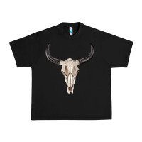 Black western bull skull tbw Urban Heavy Tee - texasbilliewilder