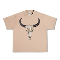 Burro western bull skull tbw Urban Heavy Tee - texasbilliewilder