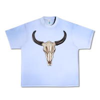 Grape Ice western bull skull tbw Urban Heavy Tee - texasbilliewilder