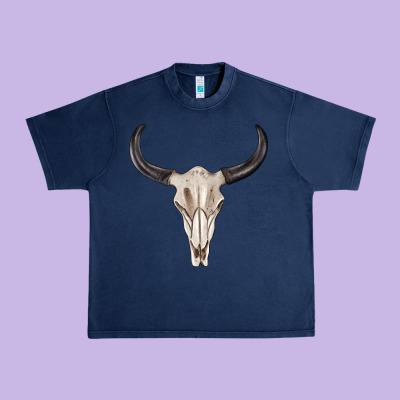 Urban Heavy Tee western bull skull tbw