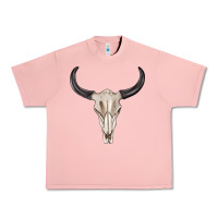 Salmon western bull skull tbw Urban Heavy Tee - texasbilliewilder