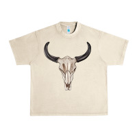 Sandshell western bull skull tbw Urban Heavy Tee - texasbilliewilder
