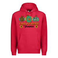 Cardinal Orange glitter pumpkin Premium Hoodie - NancyCooperArtShop