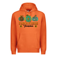 Carrot Orange glitter pumpkin Premium Hoodie - NancyCooperArtShop