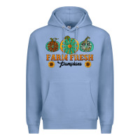 Colony Blue Orange glitter pumpkin Premium Hoodie - NancyCooperArtShop
