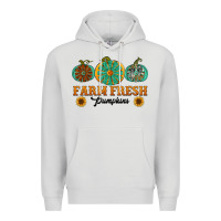 Dove Grey Orange glitter pumpkin Premium Hoodie - NancyCooperArtShop