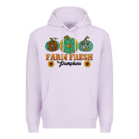 Lilac Orange glitter pumpkin Premium Hoodie - NancyCooperArtShop