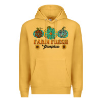Mustard Orange glitter pumpkin Premium Hoodie - NancyCooperArtShop