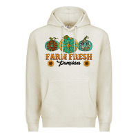 Oatmeal Heather Orange glitter pumpkin Premium Hoodie - NancyCooperArtShop
