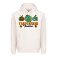 Pale Pink Orange glitter pumpkin Premium Hoodie - NancyCooperArtShop