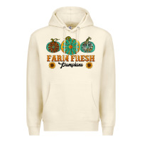 Sandshell Orange glitter pumpkin Premium Hoodie - NancyCooperArtShop