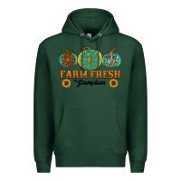 Sports Green Orange glitter pumpkin Premium Hoodie - NancyCooperArtShop