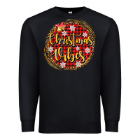 Black christmas vibes Premium Sweatshirt - AdoDesignShop
