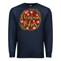 Navy christmas vibes Premium Sweatshirt - AdoDesignShop