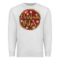 Oatmeal Heather christmas vibes Premium Sweatshirt - AdoDesignShop