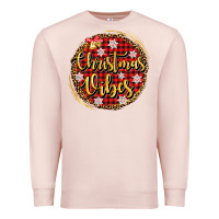 Pale Pink christmas vibes Premium Sweatshirt - AdoDesignShop
