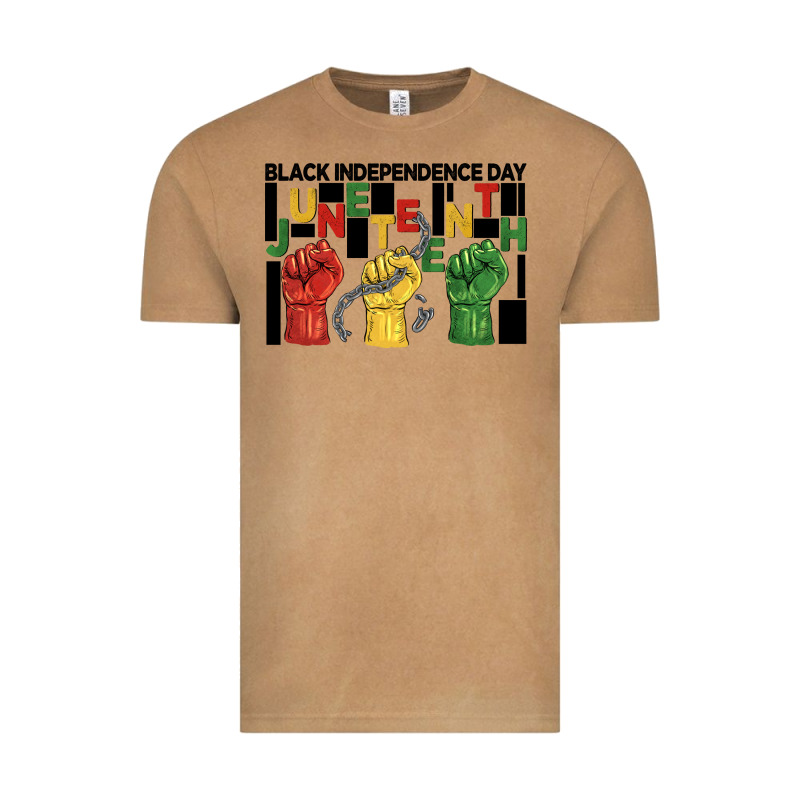 Black Independence Day Juneteenth Vintage Tee by BarkalooDesign | Teevron