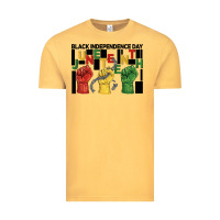Vintage Mustard black independence day juneteenth Vintage Tee - BarkalooDesign