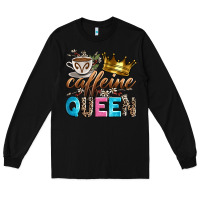 Black caffeine queen Long Sleeve Tee - Zillion Design Studio
