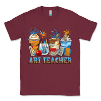 Burgundy art teacher coffee cups Classic Tee - Zillion Design Studio