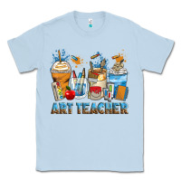 Dusty Blue art teacher coffee cups Classic Tee - Zillion Design Studio
