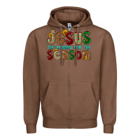 Chestnut jesus the reason for the season Zipper Hoodie - FaDigitalArtStudio