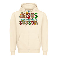 Sandshell jesus the reason for the season Zipper Hoodie - FaDigitalArtStudio