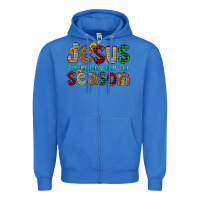 True Royal jesus the reason for the season Zipper Hoodie - FaDigitalArtStudio