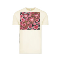 Vintage Arctic valentines day hearts with leopard and cowhide Vintage Tee - RanaPortraitStore