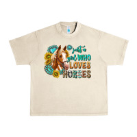 Sandshell western just a girl who loves horses Urban Heavy Tee - texasbilliewilder