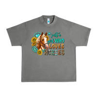 Tornado western just a girl who loves horses Urban Heavy Tee - texasbilliewilder