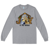 Heather Grey christmas oh holly night Long Sleeve Tee - RanaPortraitStore