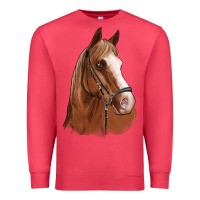Cardinal horse portrait Premium Sweatshirt - Artiststas