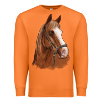 Carrot horse portrait Premium Sweatshirt - Artiststas