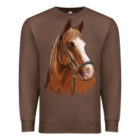 Chestnut horse portrait Premium Sweatshirt - Artiststas