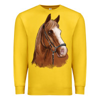 Lemon horse portrait Premium Sweatshirt - Artiststas