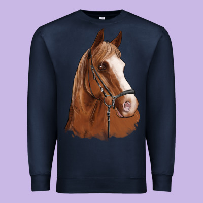 Horse Portrait Premium Sweatshirt Designed By Artiststas