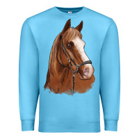 Ocean Blue horse portrait Premium Sweatshirt - Artiststas
