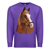 Purple horse portrait Premium Sweatshirt - Artiststas