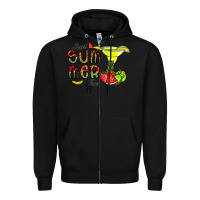 Black sweet summer time Zipper Hoodie - CowhideDigitalArt