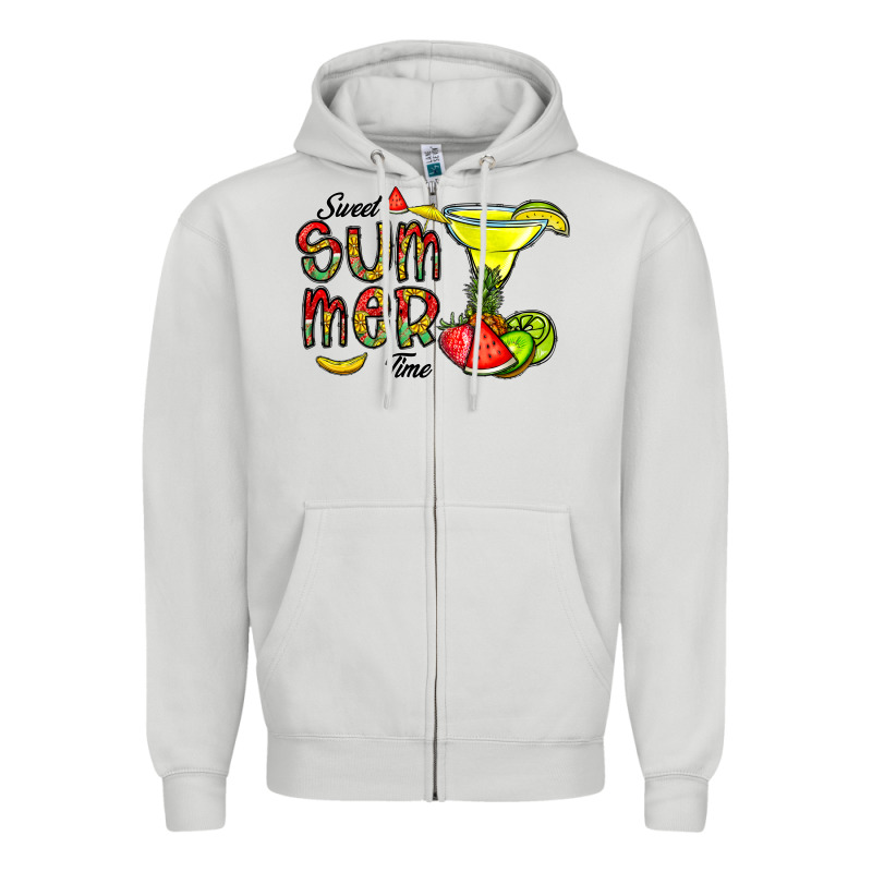 Sweet Summer Time Zipper Hoodie by CowhideDigitalArt | Teevron