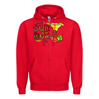 Red sweet summer time Zipper Hoodie - CowhideDigitalArt