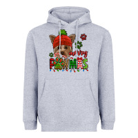 Heather Grey merry pawmas christmas yorkie Heavyweight Hoodie - Jasminsmagicworld